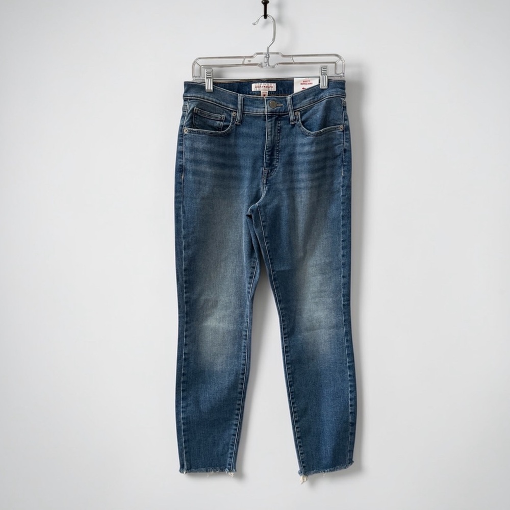 NWT Lucky Brand Bridgette High Rise Skinny Cropped Jeans with Stretch! 8! New! - Picture 2 of 9